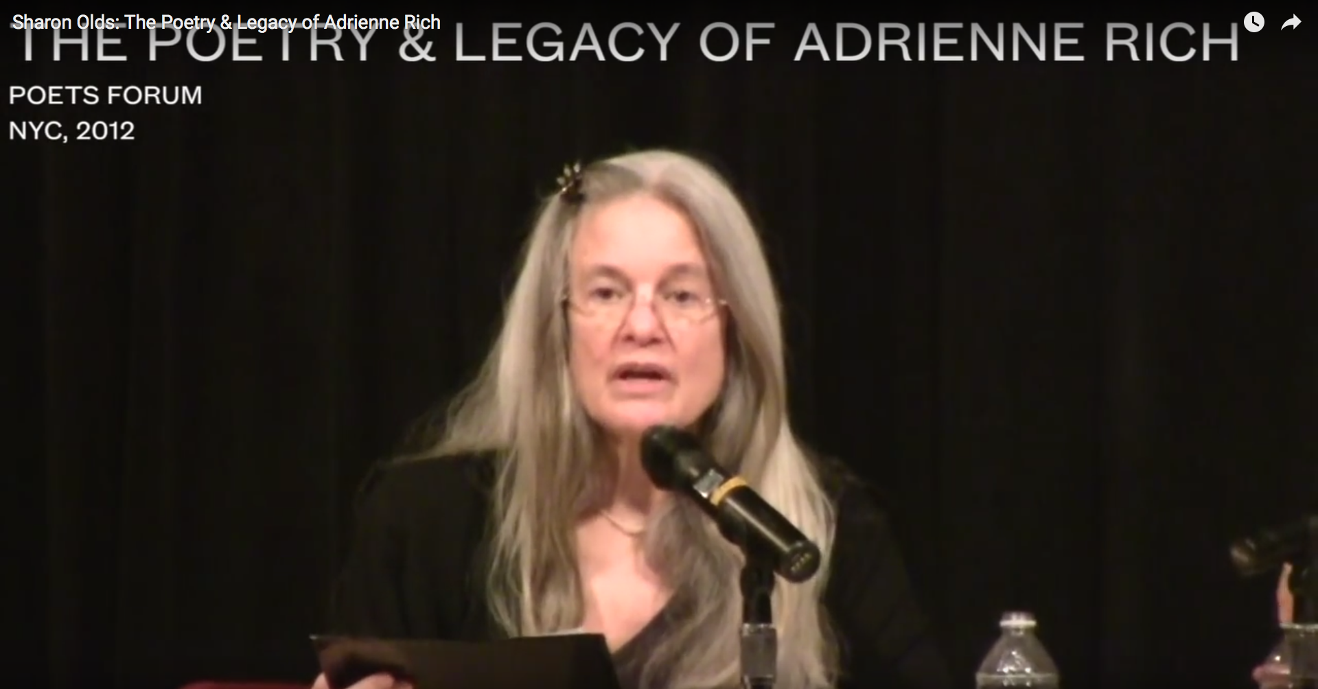 Sharon Olds on Adrienne Rich