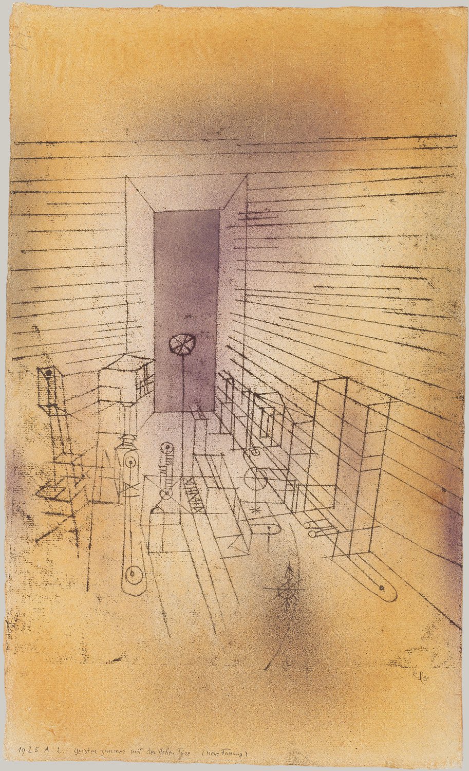 Ghost Chamber with the Tall Door (New Version) by Paul Klee